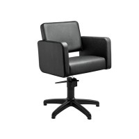 Cadeirão de Peluquería Class E: Desenho ergonómico, clássico e elegante, linhas quadradas com reposabrazos e base em estrela Cadeirão de Peluquería Class E: Desenho ergonómico, clássico e elegante, linhas quadradas com reposabrazos e base em estrela